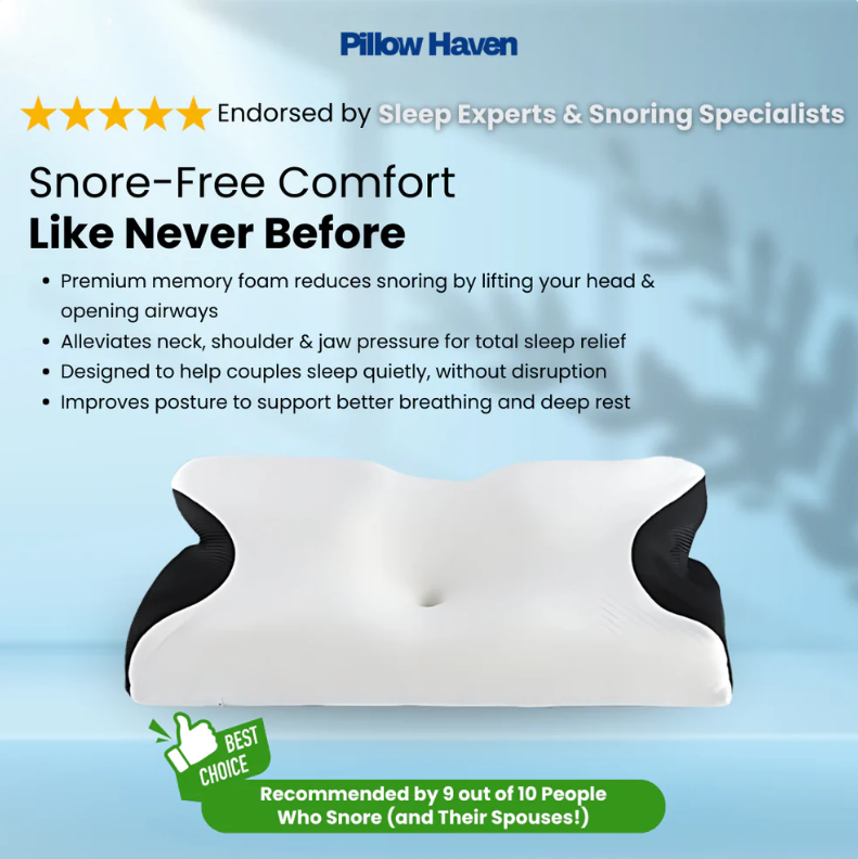 The Pillow That Silences Snoring - By Fixing Your Sleep Posture